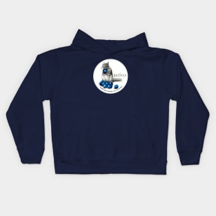 Blueberry Chipmunk Kids Hoodie